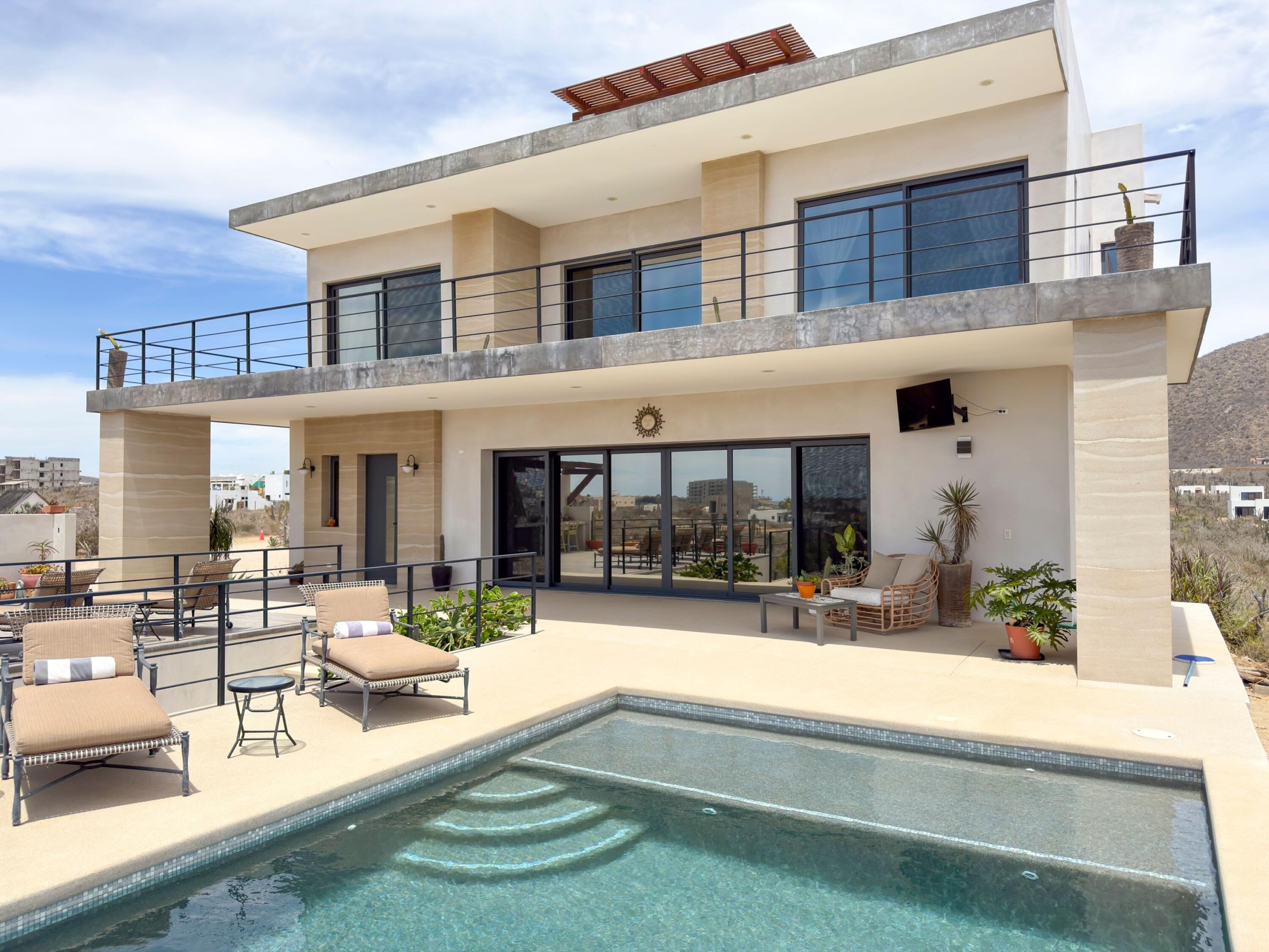 Palmilla El Tule-Inland:General Pre-construction residence in Rancho Los Tules, Los Cabos. Features 4 bedrooms, each with a full bathroom and walk-in closet, offering privacy and comfort. Enjoy ocean – 2246 SN EJido, Pacific, BS