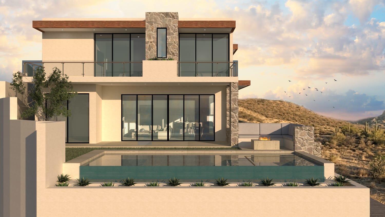 Palmilla El Tule-Inland:General Pre-construction residence in Rancho Los Tules, Los Cabos. Features 4 bedrooms, each with a full bathroom and walk-in closet, offering privacy and comfort. Enjoy ocean for sale